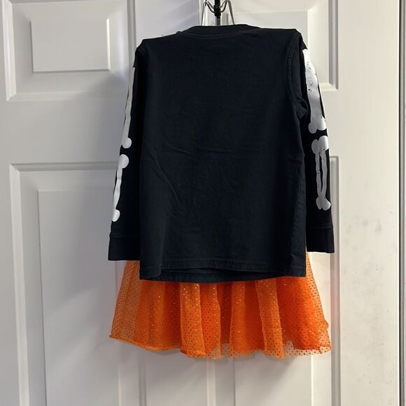 Halloween Skelton and Tutu Party Outfit- 4T - Picture 2 of 16